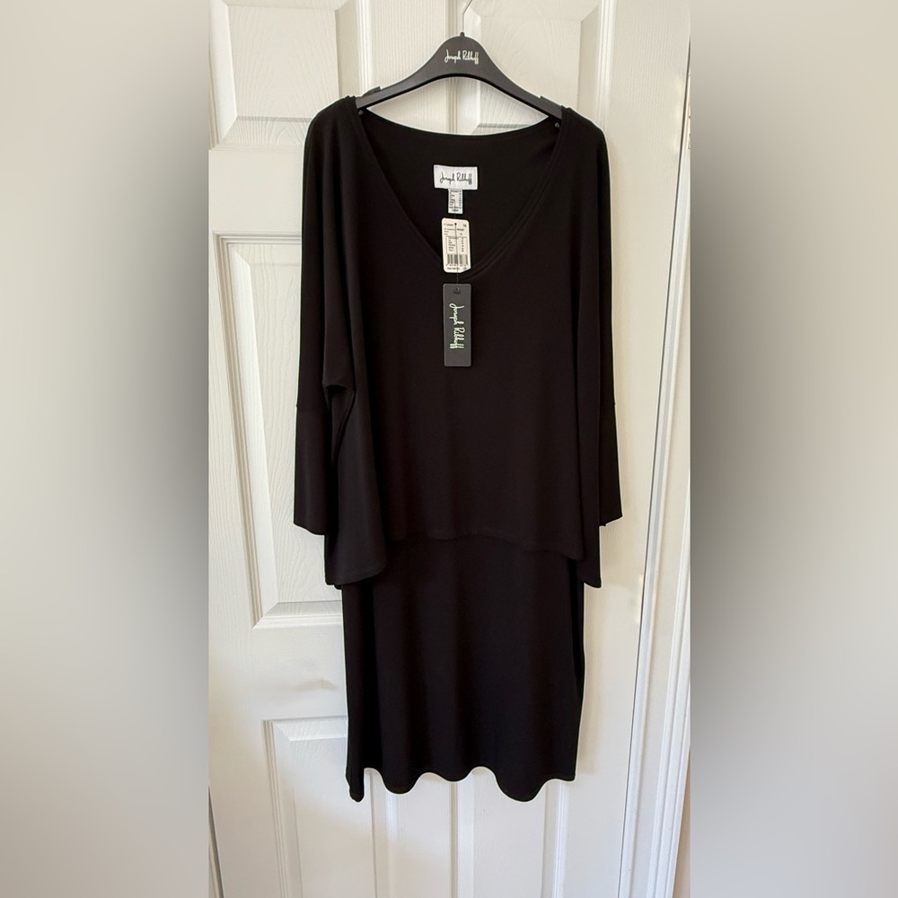Joseph Ribkoff Elegant Black Long Sleeve Dress